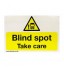 LED Blind Spot Cycle Warning Sign 087061